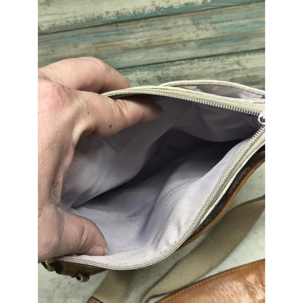 w/COA COACH #42420 Swingpack Signature Coated Canvas - Some‎ Peeling